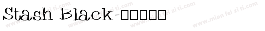 Stash Black字体转换